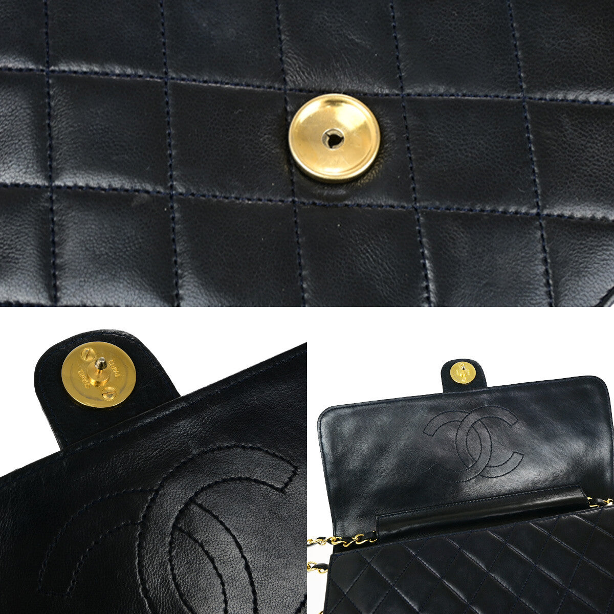 CHANEL Vintage Chain Flap Bag — Quilted Leather