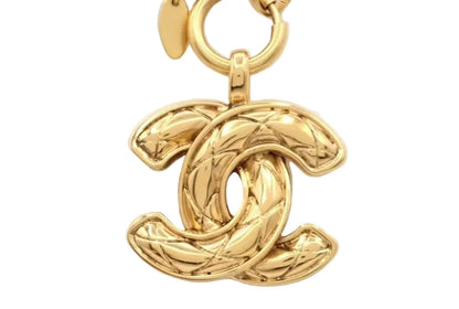 CHANEL Coco Mark Matelasse Necklace