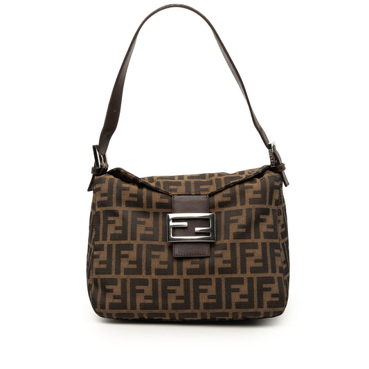 Fendi Vintage Zucca FF Mama Baguette Shoulder Bag – Brown