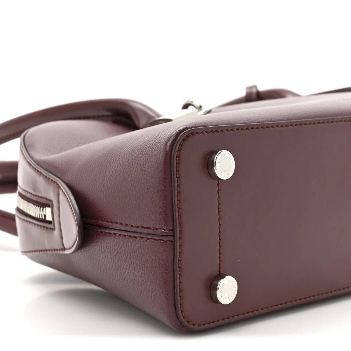 Stella McCartney Eco Grainy Alter Mat Ryder Shoulder Bag Bordeaux