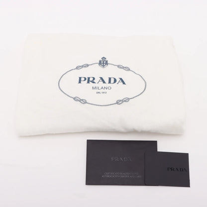 Prada Promenade Leather 2 Way Handbag Blue