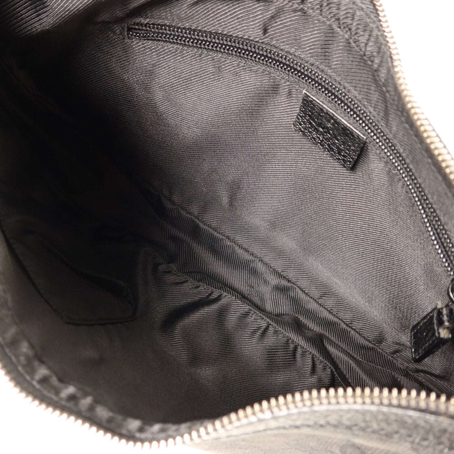 Gucci Black GG Canvas Crossbody Bag