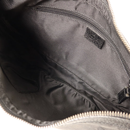 Gucci Black GG Canvas Crossbody Bag