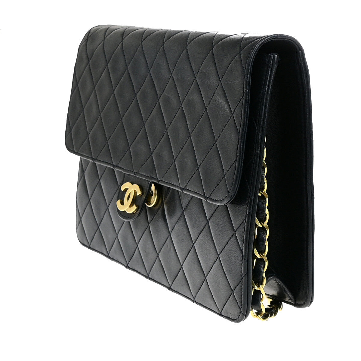 CHANEL Vintage Chain Flap Bag — Quilted Leather