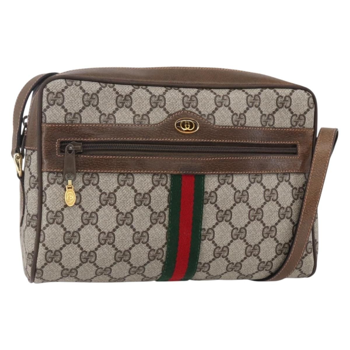 Gucci Small Ophidia Web Shoulder Bag, GG Supreme