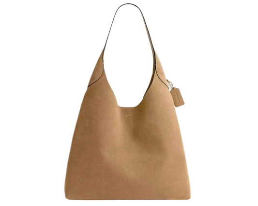 Coach Women's Suede Brooklyn Shoulder Bag 39 — B4/Sand
