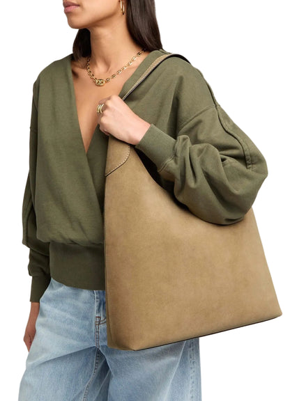 Coach Women's Suede Brooklyn Shoulder Bag 39 — B4/Sand